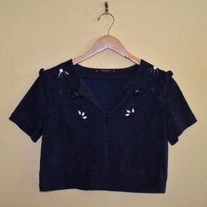 Zara | M | Sapphire Crop Top